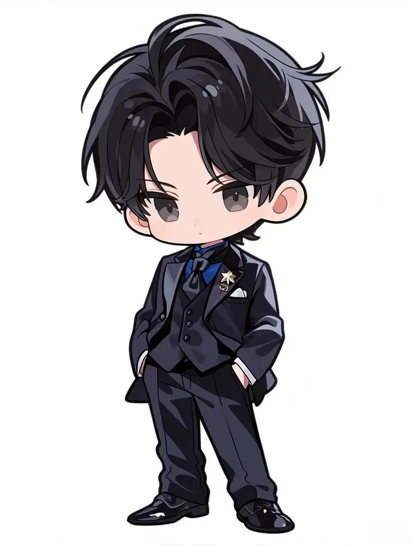 anime ảnh nam chibi phong cách kawaii