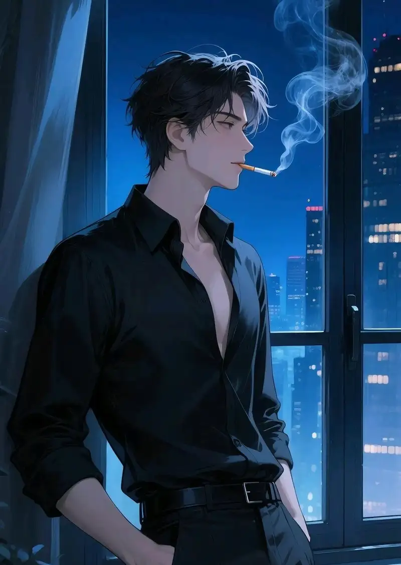 anime hút thuốc ảnh đẹp