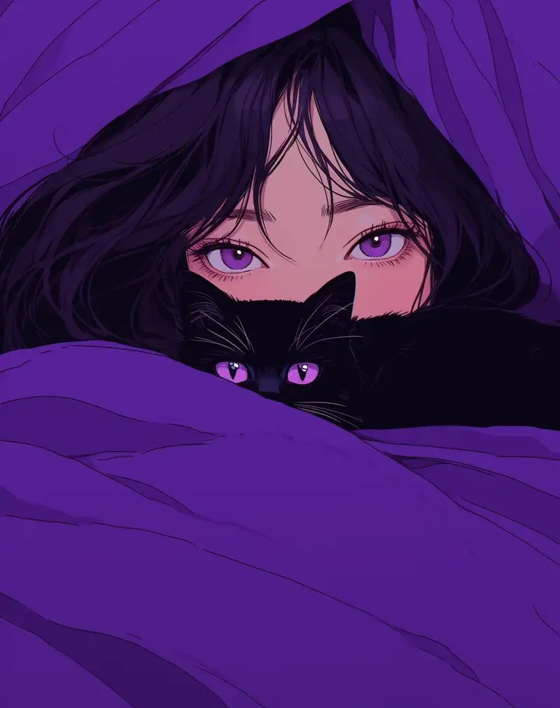 avatar ảnh mèo anime đẹp nhất