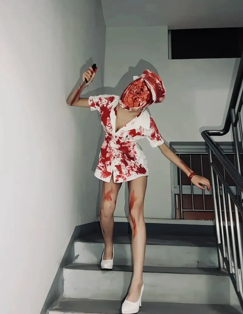 cosplay ma nữ tạo hình kinh dị độc đáo