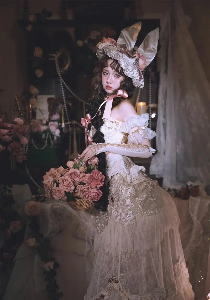 cosplay thỏ phong cách cute với tai thỏ nổi bật