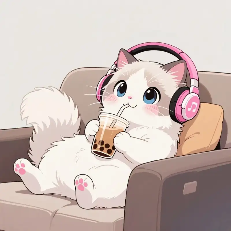 hình nền ảnh mèo anime đẹp