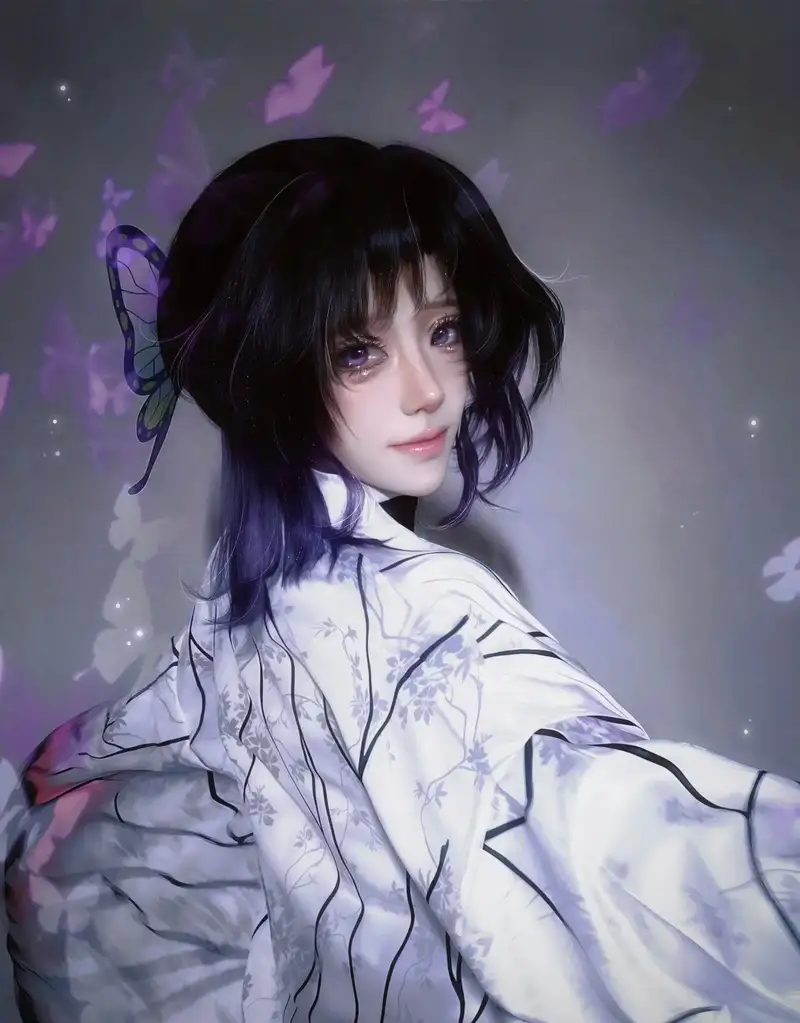 shinobu cosplay phong cách dễ thương cuốn hút